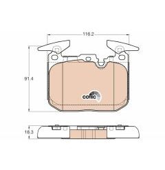 kit de plaquettes de frein, frein