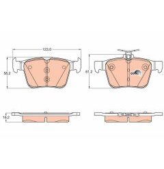kit de plaquettes de frein, frein