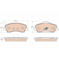 kit de plaquettes de frein, frein