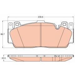 kit de plaquettes de frein, frein
