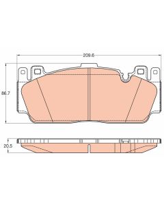 kit de plaquettes de frein, frein
