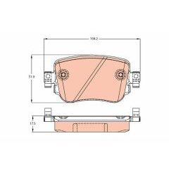 kit de plaquettes de frein, frein
