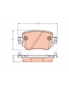 kit de plaquettes de frein, frein