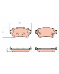 kit de plaquettes de frein, frein