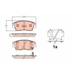 kit de plaquettes de frein, frein