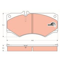 kit de plaquettes de frein, frein