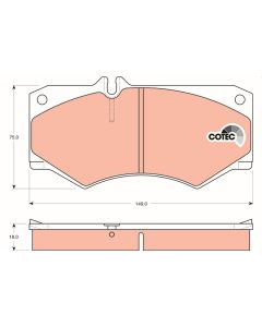 kit de plaquettes de frein, frein