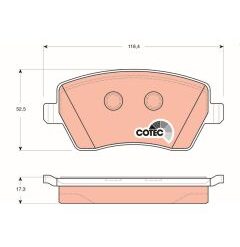 kit de plaquettes de frein, frein