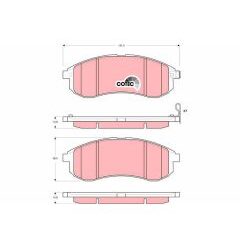 kit de plaquettes de frein, frein