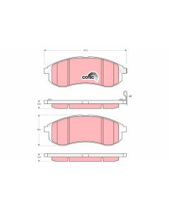 kit de plaquettes de frein, frein