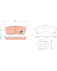 kit de plaquettes de frein, frein