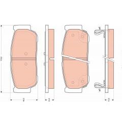kit de plaquettes de frein, frein