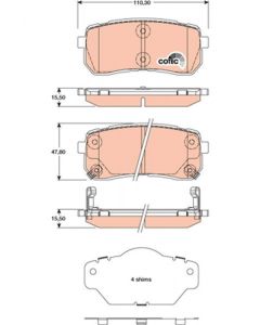 plaquettes de frein arrière hyundai