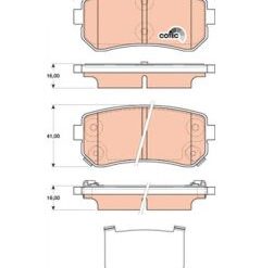 kit de plaquettes de frein, frein