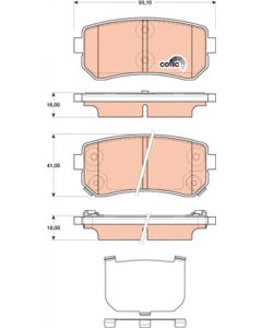 kit de plaquettes de frein, frein