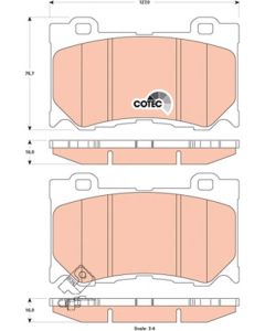 kit de plaquettes de frein, frein