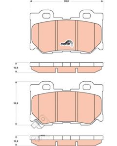 kit de plaquettes de frein, frein