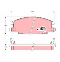 kit de plaquettes de frein, frein