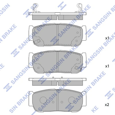 kit de plaquettes de frein, frein