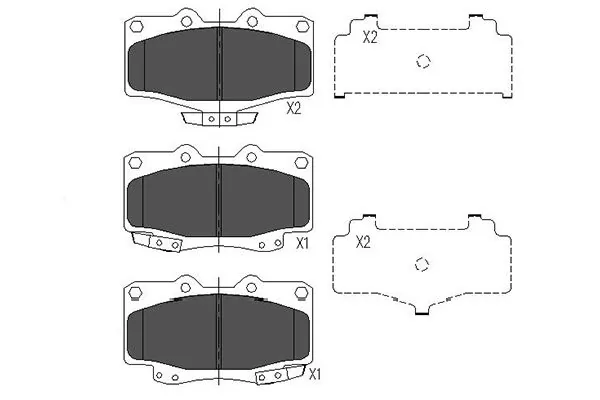 jeu de patin de frein avant