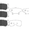 kit de plaquettes de frein, frein