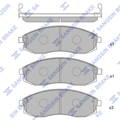 patin de frein avant mb